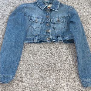 blue denim jacket